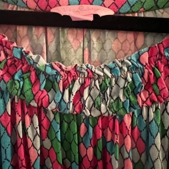 Lilly Pulitzer Long Sleeve w signature bright Multi Color Top-Size Small - Picture 6 of 7